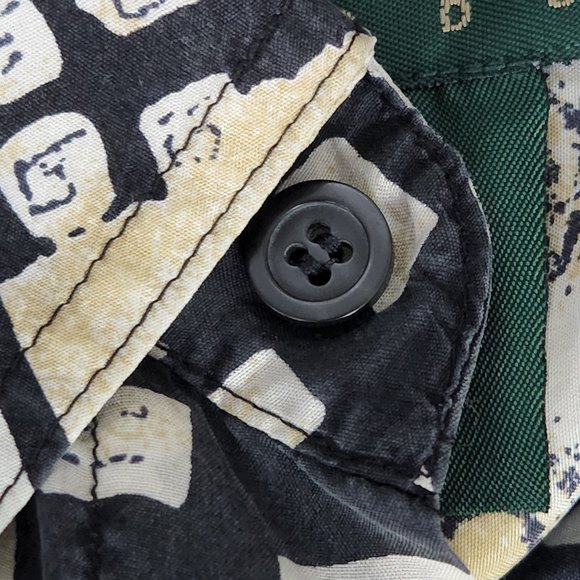 Scandia Woods Silk Geometric Abstract Men's Shirt Size Small - Picture 5 of 5